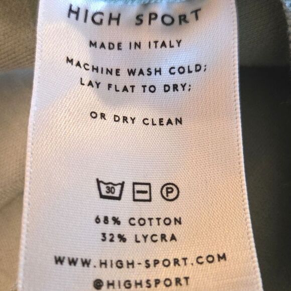 HIGH SPORT Kick Pant Flare Crop Sage Green Womens Size Small - Picture 9 of 10